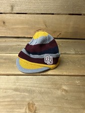 89 Youth Kids Red Striped Beanie Hat Cap