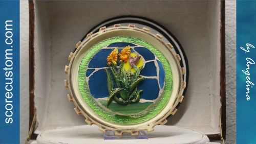 Sun Catcher, Stained Glass, 3D Hummingbird and Aloe with Stand - Picture 6 of 19