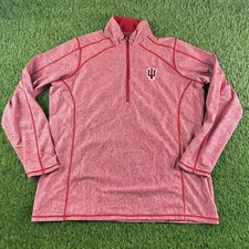 Antigua Women’s Indiana Hoosiers Red Jacket Large Full Zip IU NCAA