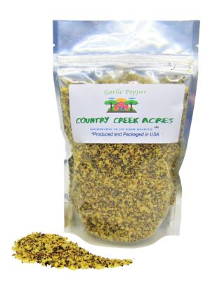 8 oz Garlic Pepper Seasoning - Versatile Blend of Spices - Country Creek LLC