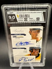 Gerrit Cole Josh Bell 2012 PANINI INKCREDIBLE DUAL AUTO RC ROOKIE HGA 9 10 #/25