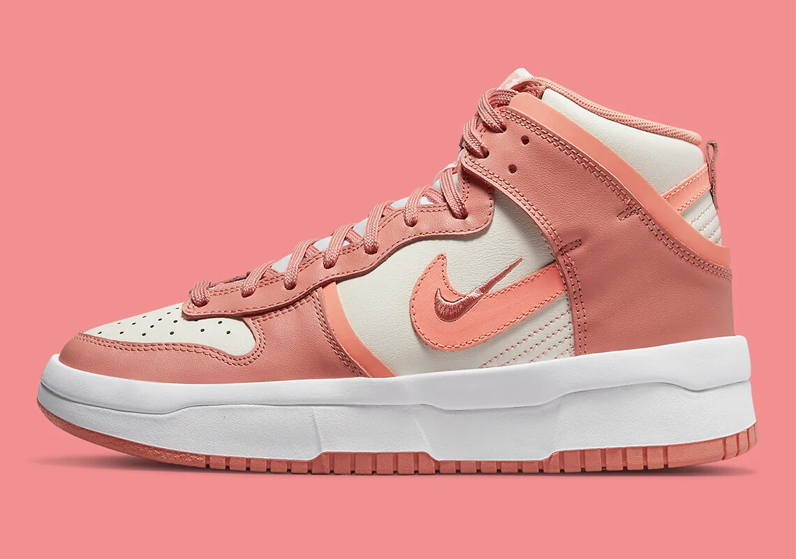 Женские кроссовки Nike Dunk High Up Crimson Bliss Pink White Sail DH3718-107 Новые