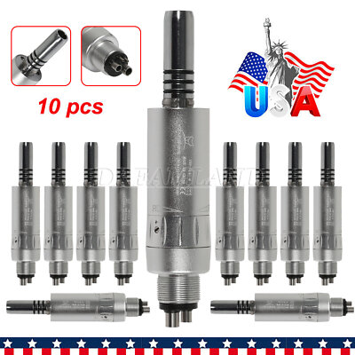 10 x NSK Style Dental Inner Water Spray Low Speed Handpiece Air Motor 4 Holes