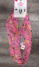 Justice Unicorn Emoji Pizza Bff Love Rainbow Neon Pink Eternity Scarf