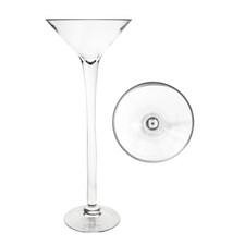 Mega Vases - 8" x 20" Martini Glass Vase - 1 Piece, Clear