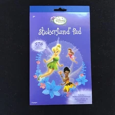 Disney Fairies Sticker Book / Stickerland Pad 8 Pages 576 stickers St-171