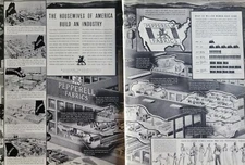 Pepperell Fabrics Factory Views-Women Progress Vintage 1937 Ad