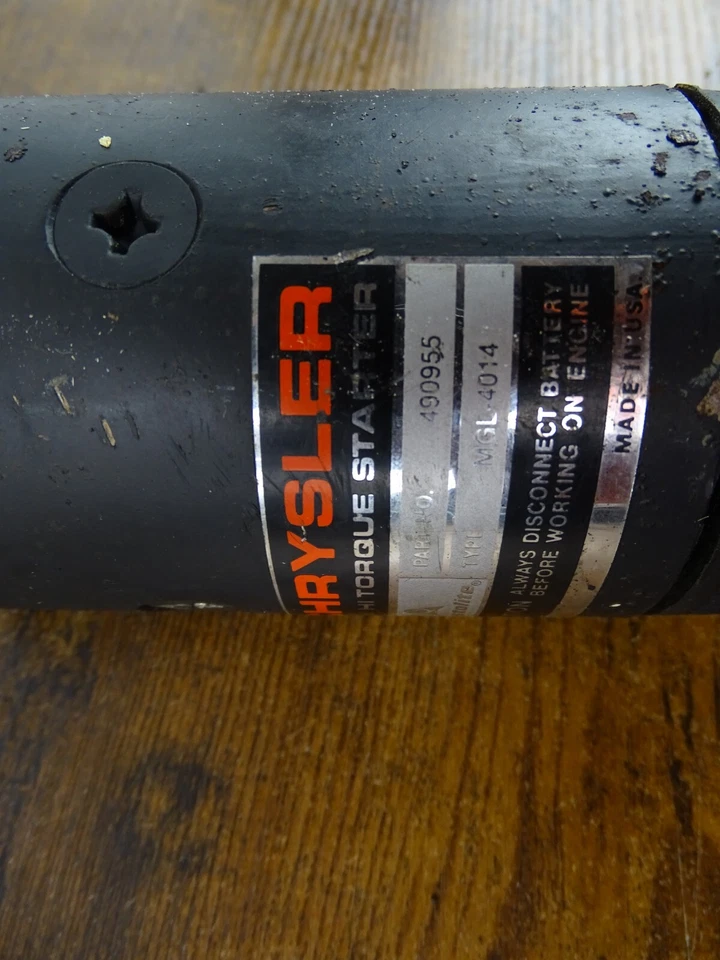 Starter Motor for Chrysler Outboard Engine PN 490955 - Image 2 of 4