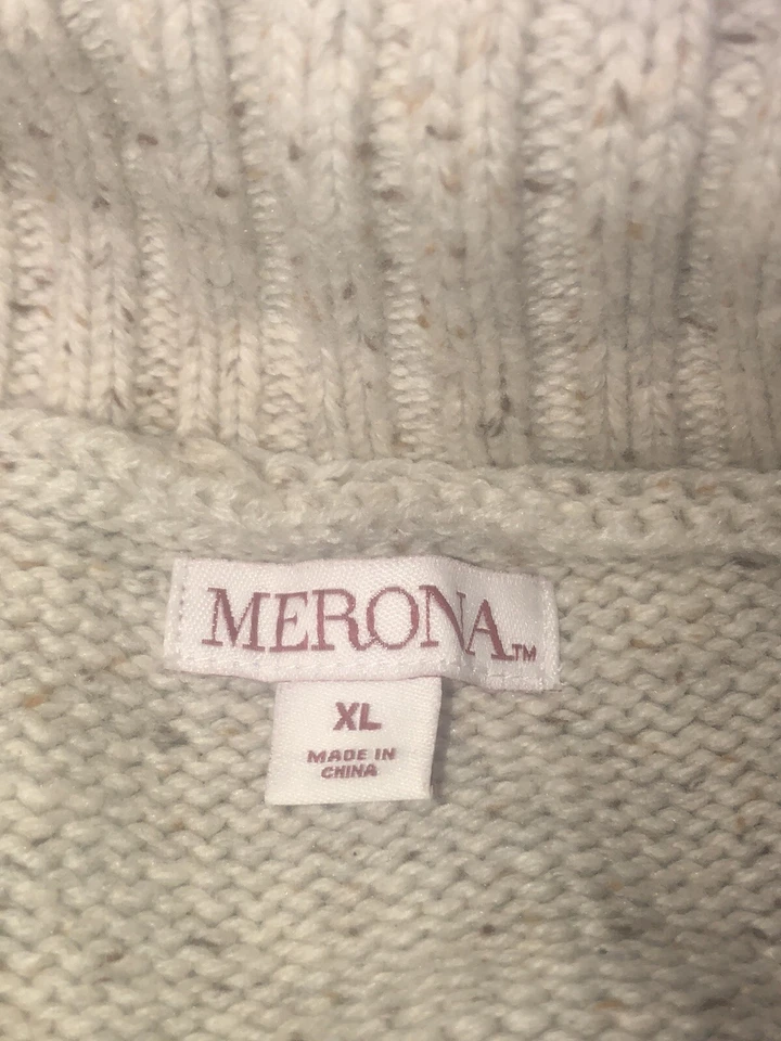 Merona Cardigan Knitted Sweater Full Zip -XL Excellent Condition - Image 4 of 4