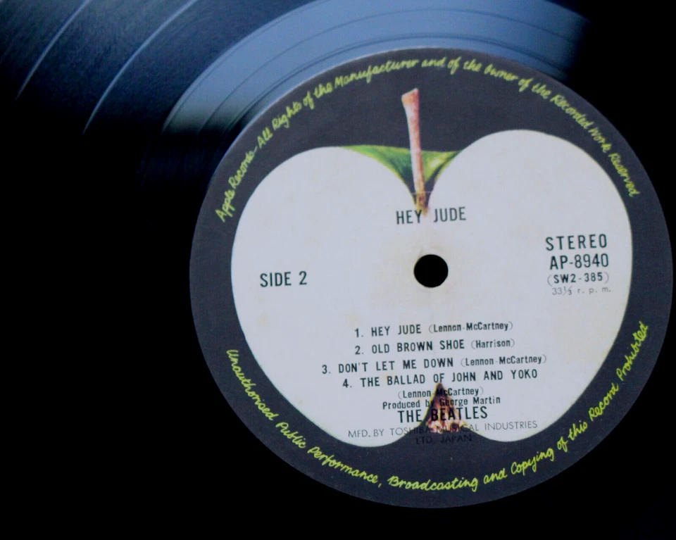 PRISTINE ORIGINAL 1970 APPLE THE BEATLES HEY JUDE VINYL LP NM RARE - Image 4 of 4