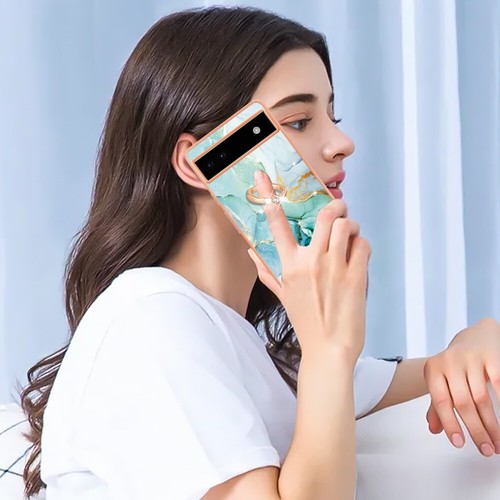 For Google Pixel 9 Pro XL 9A 8A 7A 6A Shockproof Ring Stand TPU Soft Phone Case - 第 20/28 張圖片