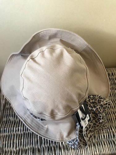 Damas ala ancha sombrero de sol de lino moldeable. Talla única. 3 opciones de color - Imagen 8 de 12
