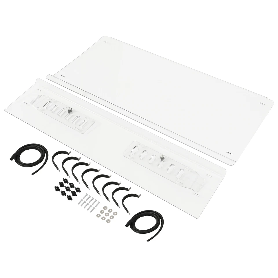 UTV Vented Front Windshield For Kubota RTV X900 X1120 X1140 2014-2023 2PCS - Image 2 of 4