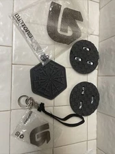BURTON 2 Snowboard Stomp Pads + Sticker + Strap Chain - New