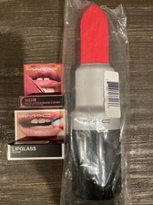 MAC Cosmetics Lipglass Clear, MEHR 608 Matte, Lipstick Tin FREE Shipping