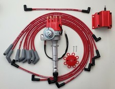 Chevy 396 454 Big Block Small Cap Hei Distributor Coil Red 8.5mm Plug Wires