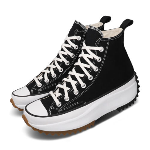 Converse Run Star Hike Black White Gum Men Unisex Casual Platform Shoes 166800C - Picture 1 of 8