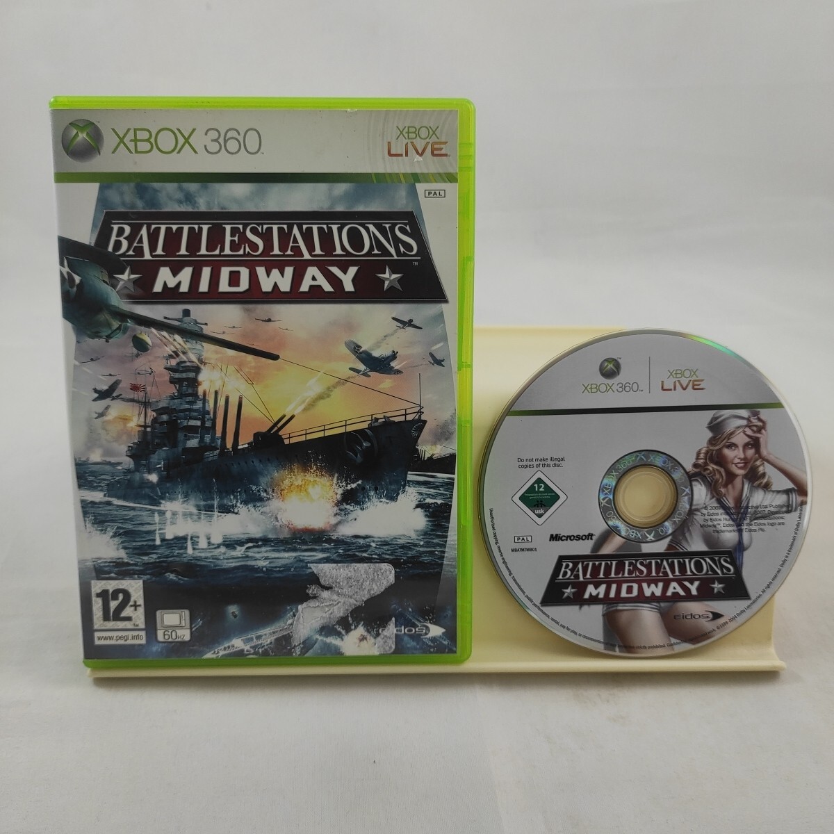 BATTLESTATIONS MIDWAY Xbox 360 Case and Disc game