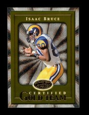 2000 Donruss Leaf Certified Gold Team Isaac Bruce......MINT