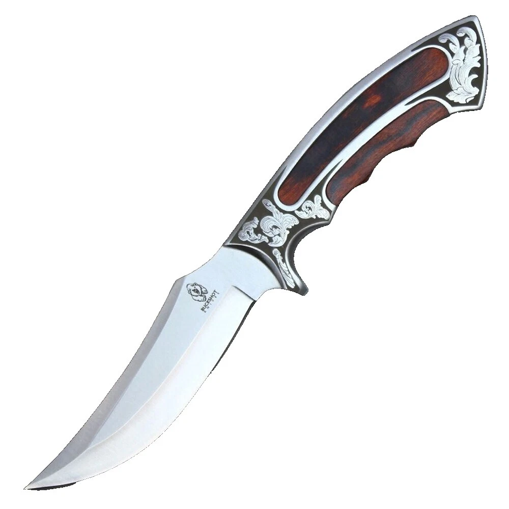 Stainless Steel Blade Wood Handle Full Collectible Modern Factory Manufactured Fixed Blade Knives