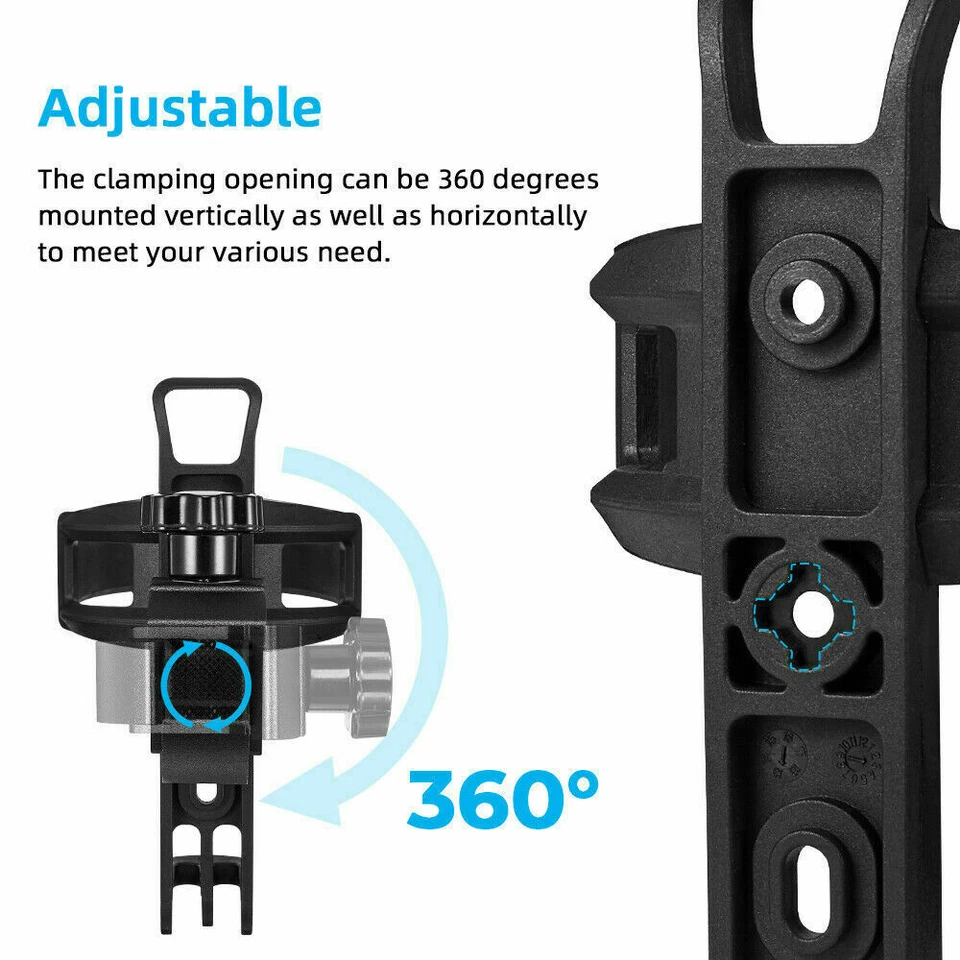 Portavasos Soporte de Agua Bebida Jaula de Bebidas para ATV Bicicleta Scooter Bicicleta Barco Foto 3 de 4