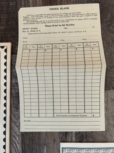 Vintage Early 1900s Stamp Collecting Catalogs & Order Forms Ephemera Collection - Picture 4 of 7