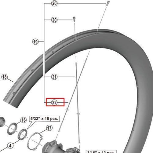 SHIMANO Dura-Ace WH-R9270-C50-TL-R Rear Left Spoke - 253mm SHIMANO Dura-Ace WH-R9270-C50-TL-R Rear Left Spoke - 253mm
