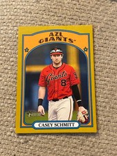 Casey Schmitt 2021 topps heritage minors gold #172 16/18