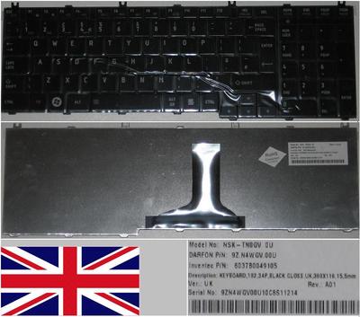 Clavier AZERTY Français De Remplacement Pour Toshiba Satellite Pro L655 - Blanc, Neuf, Compatible Référence 9Z.N4WGV.00F