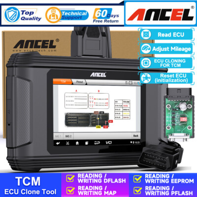 ANCEL EC500 Automotive Car TCM ECU Flashing Cloning Reset Initialization Scanner