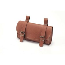 Borsa sottosella bici vintage finto cuoio fissaggio cinghiette colore marrone