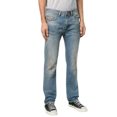 DIESEL Buster 084ZI Hellblau Denim Jeans Regular Slim Tapered W30 L34
