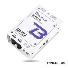 GAZ-J22 Professional Dual Channel Stereo 48V Phantom Power Supply Active DI Box