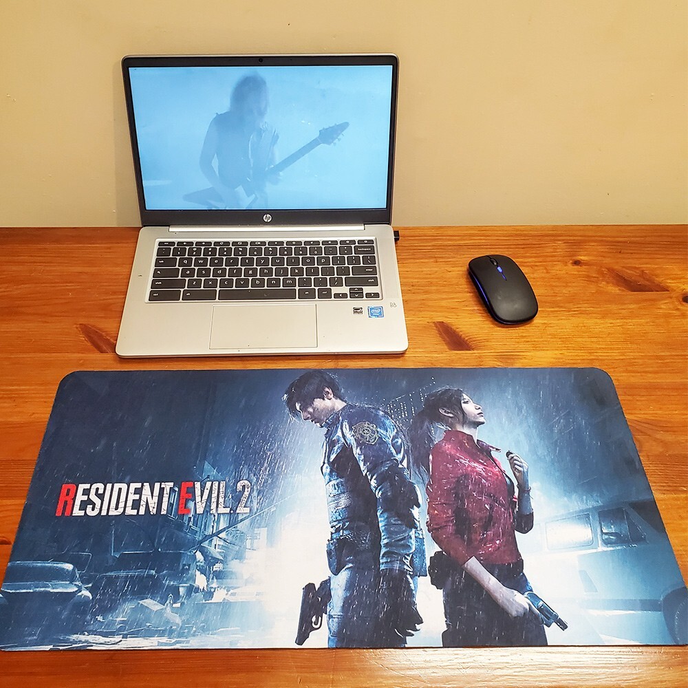 Resident Evil 2 desk mat mousepad survival horror Raccoon City