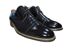Bruno Marc Men's Prince 6 Black Cap Toe Oxfords Dress Shoes Size 9 M