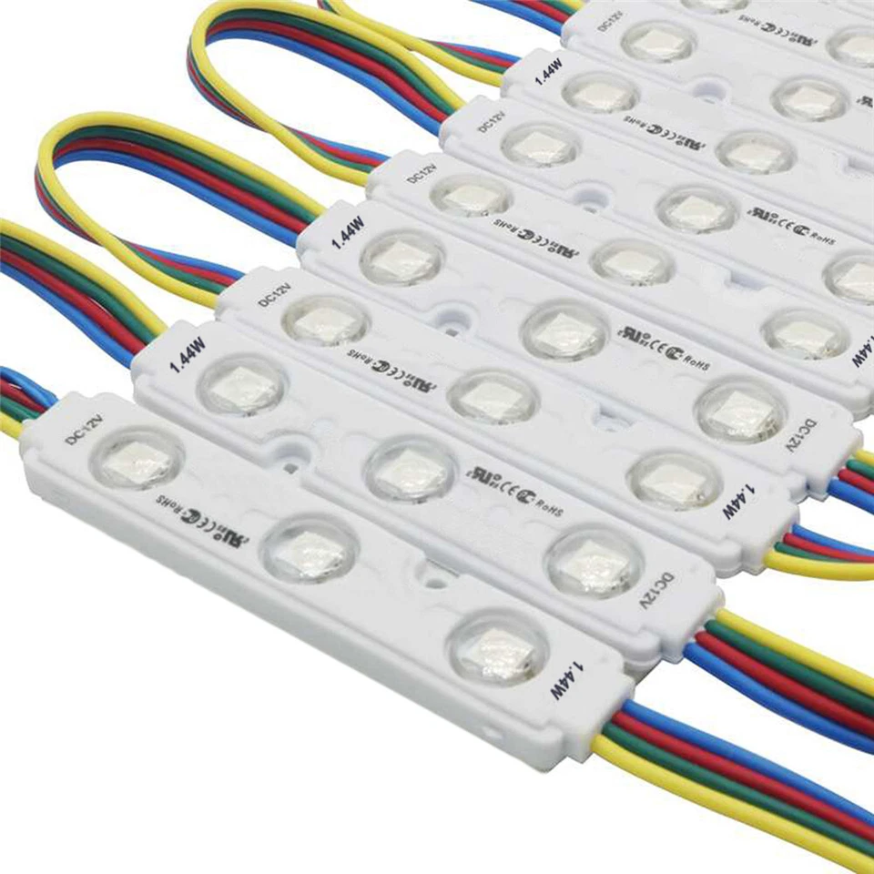 Super Bright IP65 Waterproof SMD 5050 RGB 3 LED Module Light Sign Lamp DC 12V AU - Image 3 of 4