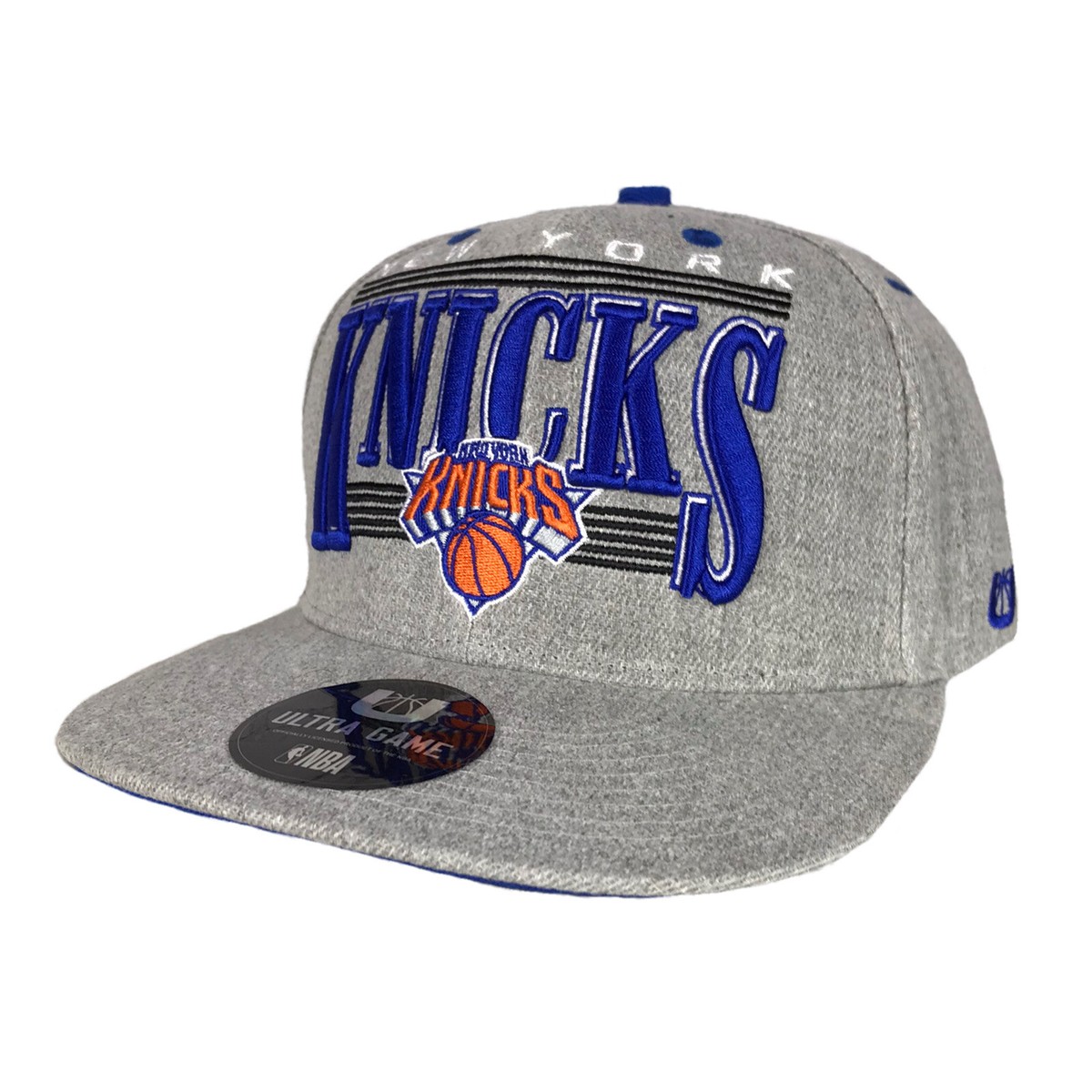 New York Knicks NBA Ultra Game Adjustable Snapback Gray Hat