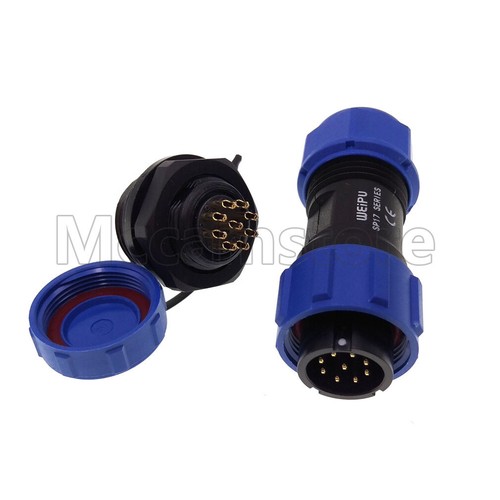 Weipu Aviation 2-10 pin Waterproof Connector Bulkhead SP17 Circular IP68 Plug - Picture 19 of 26