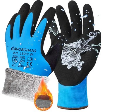 Thermo-Winter-Arbeitshandschuhe, Polarfleece-Innenfutter, Hervorragende Griff...