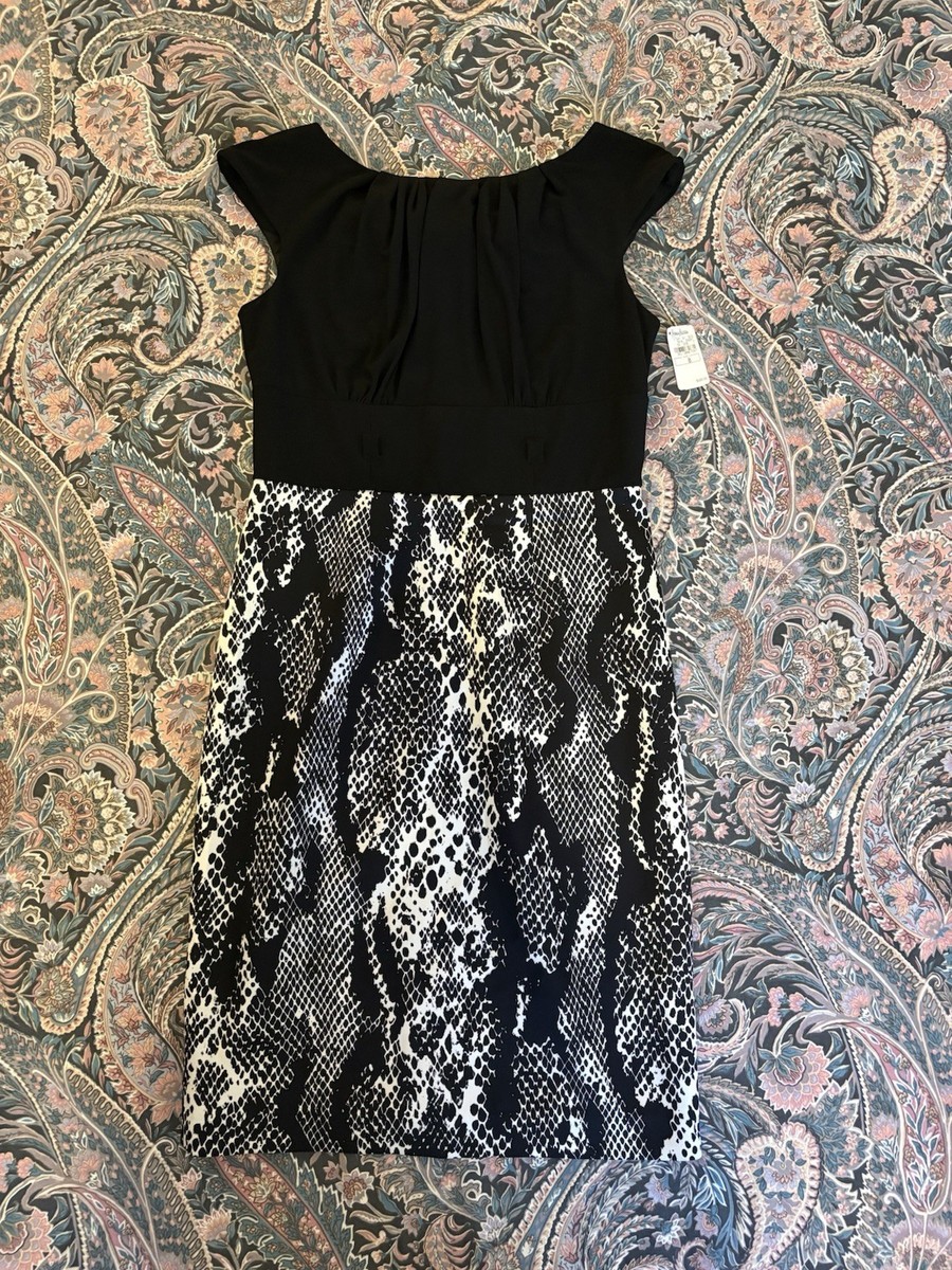 NWT Vintage Kay Unger Neiman Marcus Midi Sleeveless Sheath Dress Women Size  8