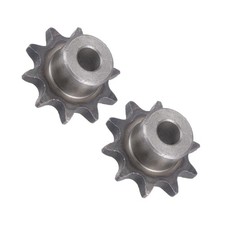 08B Chain Roller Sprocket 10mm Bore 1/2" Pitch 10 Tooth Type B Sprocket, 2Pcs