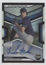 2023 Panini Elite Extra Edition Signatures Landen Maroudis #134 Auto 13o2