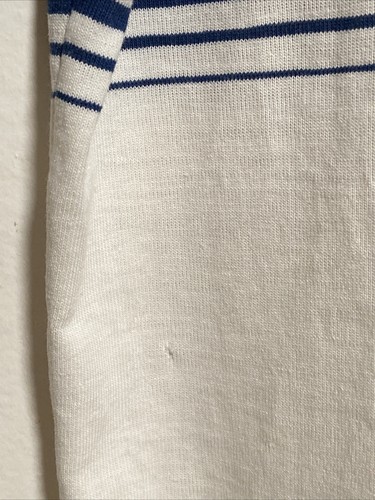 Vintage Op OCEAN PACIFIC Blue Stripe polo Shirt Size M Distressed - Bild 8 von 14
