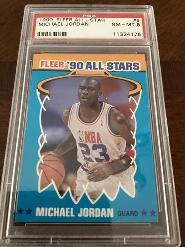 Michael Jordan 1990 Fleer All-Star #5 PSA 8