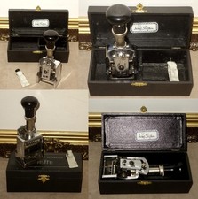 Alter Stempel ASITE Numeratore Automatico in der Original - Schatulle top