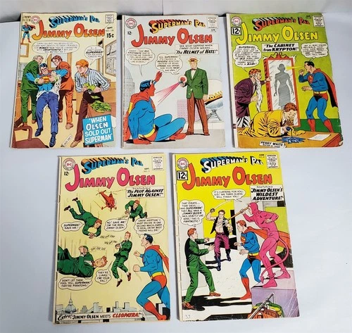 D-81 VINTAGE 1960/70'S COLLECTION OF DC COMICS-SUPERMAN'S PAL JIMMY OLSEN LOT!