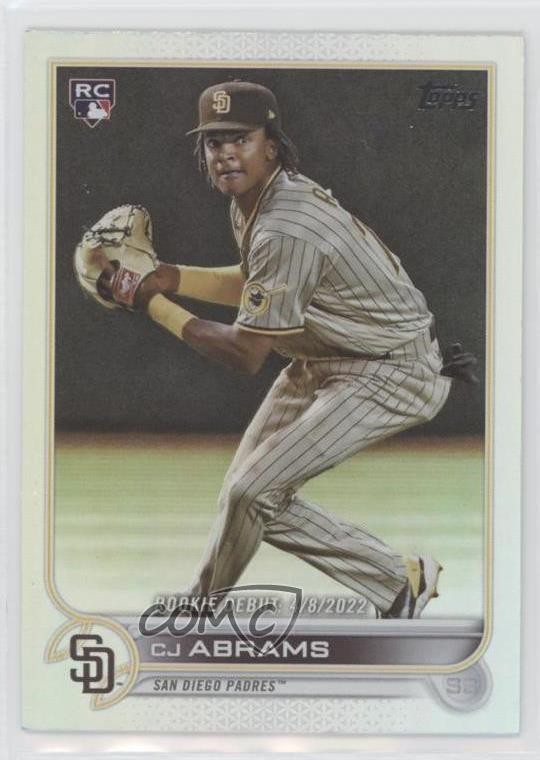 2022 Topps Update Rookie Debut Rainbow Foil CJ Abrams #US327 0z2o