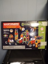 MAGFORMERS Deluxe Creative Play Set Magnets 120 Piece READ DISC