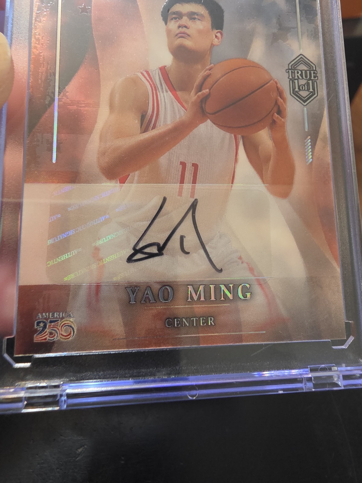 Yao Ming Auto Wild Card Matte Metal TRUE 1/1, 2026 view 4