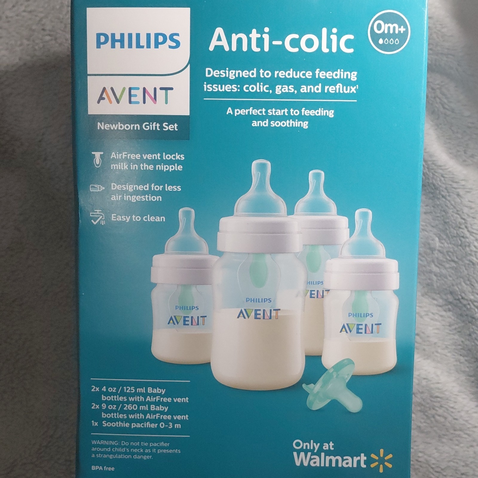 Philips Avent Anti-Colic Newborn Gift Set Baby Bottles BPA-F
